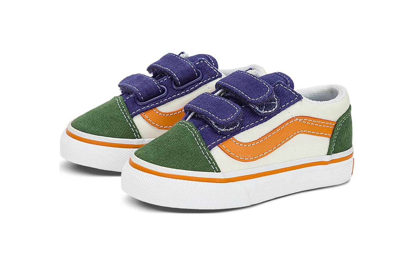 Кроссовки Vans Old Skool Toddler Shoes TD, белый — фото 2