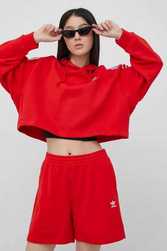 Толстовка Adicolor HC2017 adidas Originals, красный — фото 2