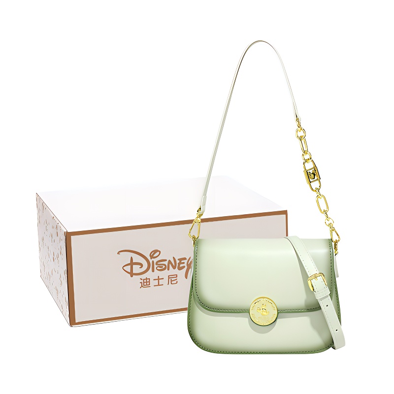 

Disney Микки серия ПУ наплечная сумка обычная женская абрикос розовый зеленый, Green
