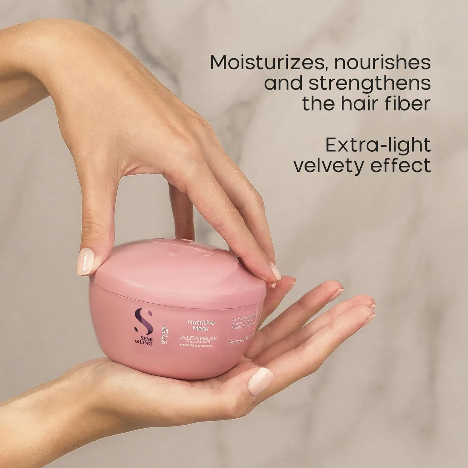Питательная маска для волос Alfaparf Semi Di Lino Moisture Nutritive Mask, 200 мл Alfaparf Milano — фото 4