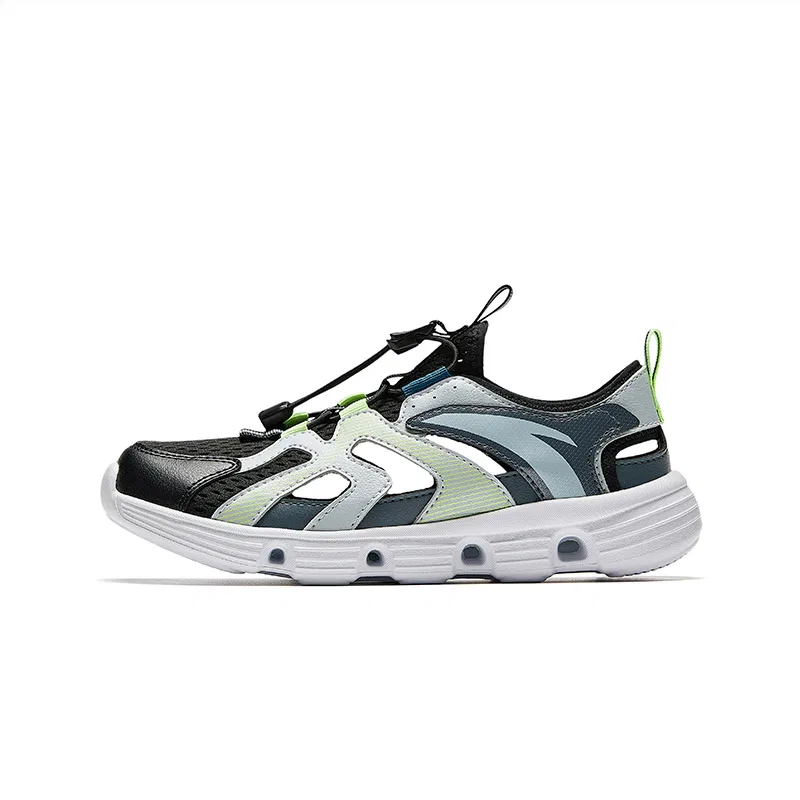 Сандалии детские текстильные и из искусственной кожи Antakids Black/Cloud Gray/Smoke Coal Gray