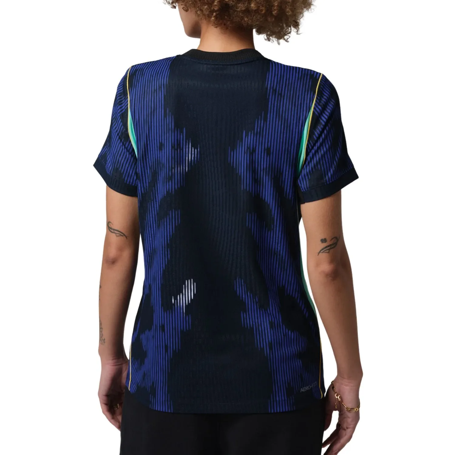 (WMNS) Футболка Air Jordan Brazil 2026 Match Away Aero-Fit Soccer Authentic 'Royal Black' — фото 2