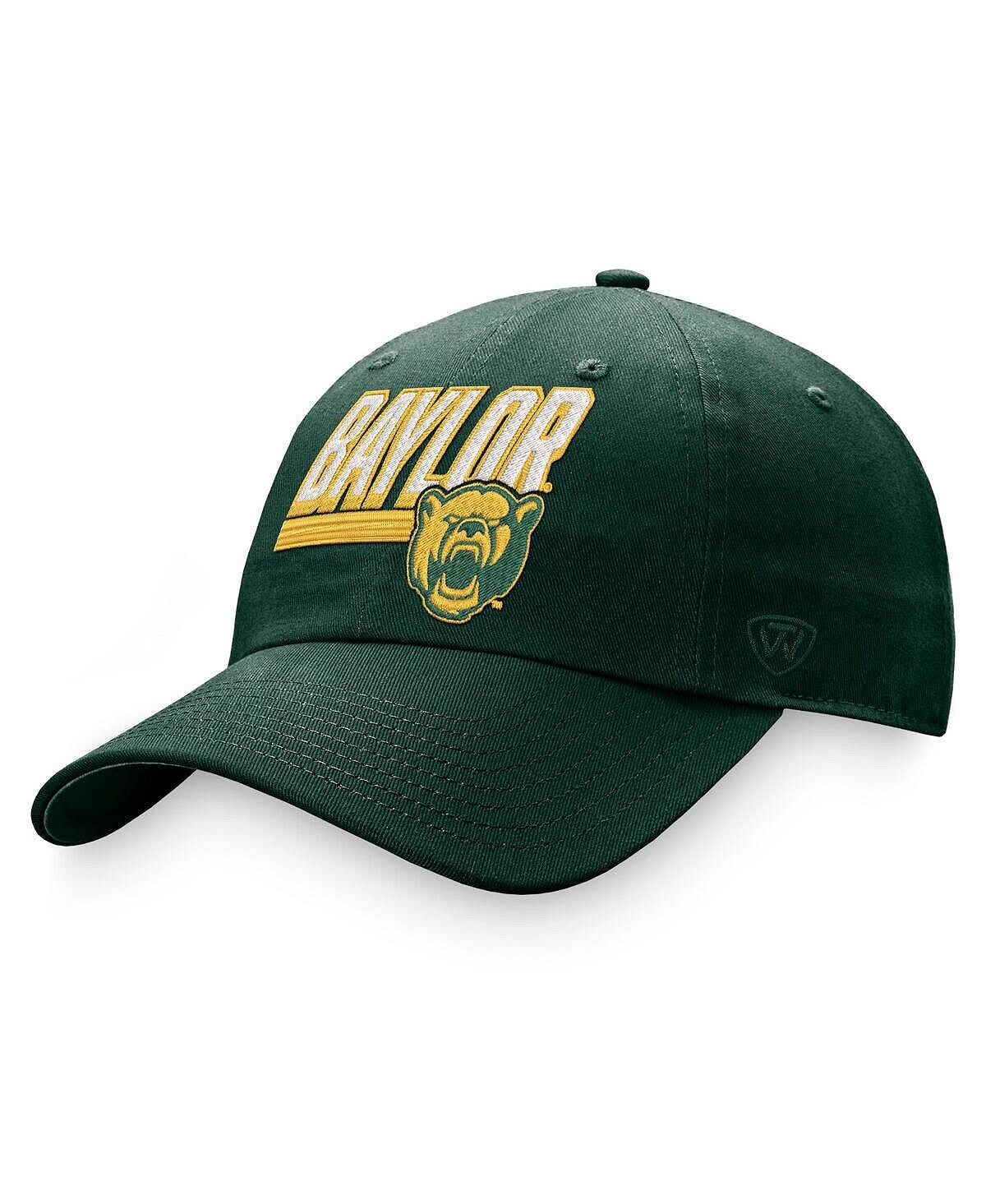 

Мужская зеленая регулируемая шляпа Baylor Bears Slice Top of the World