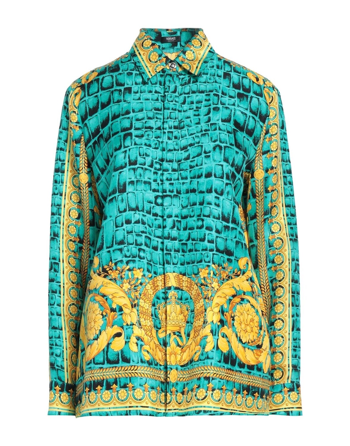 

Рубашка Versace, изумрудно-зеленый