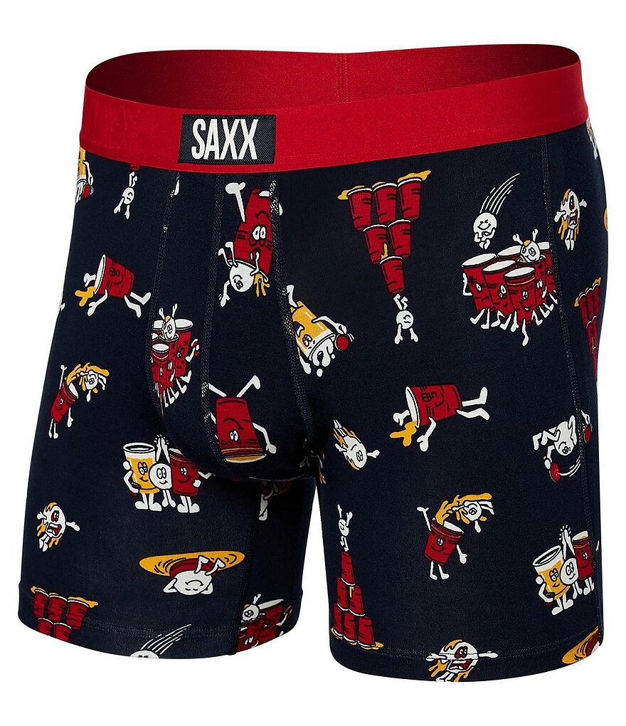 

SAXX Vibe Super Soft Party Print 5Трусы-боксеры с внутренним швом, мультиколор