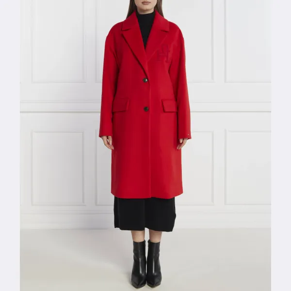 

Пальто с добавлением шерсти Tommy Hilfiger, красный