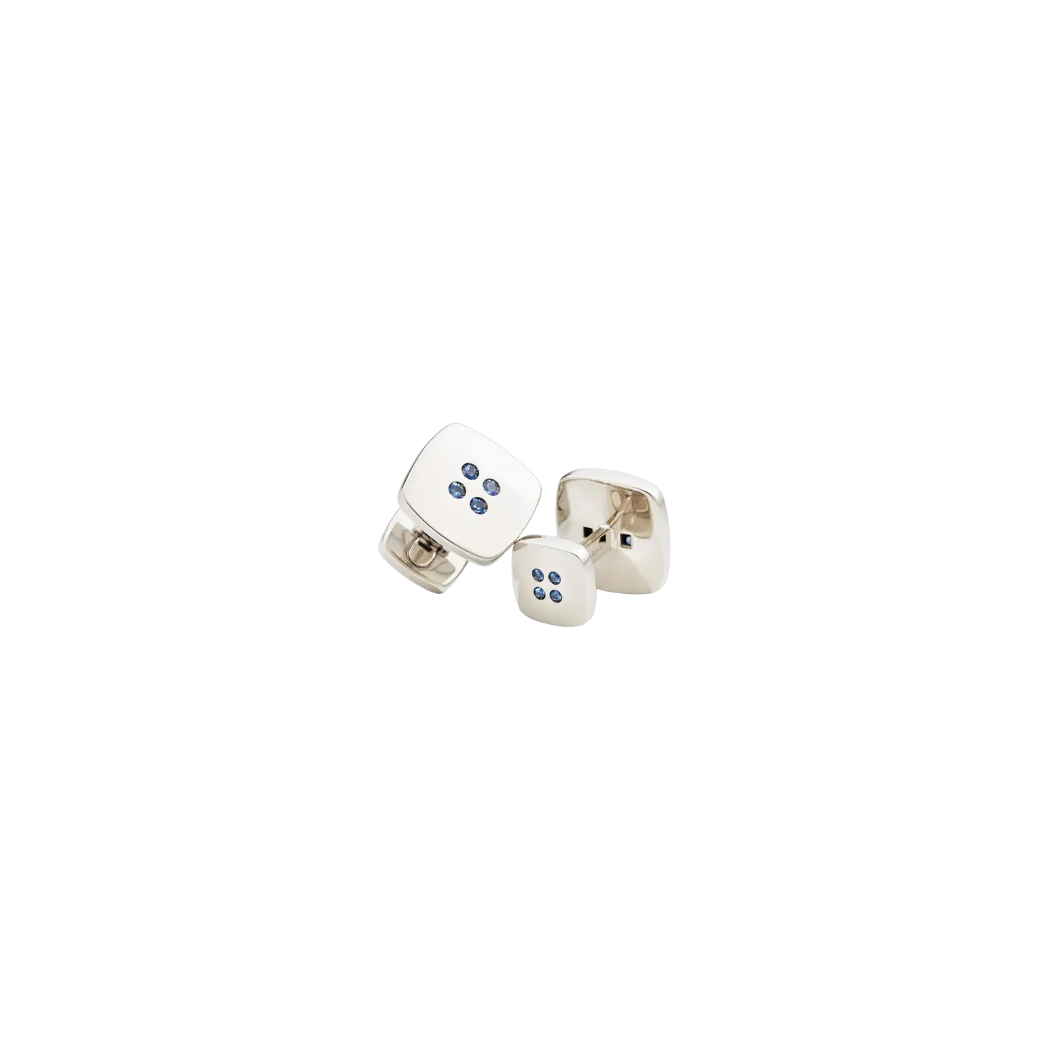 

Запонки Vhernier Atelier из 18-каратного белого золота с синими сапфирами