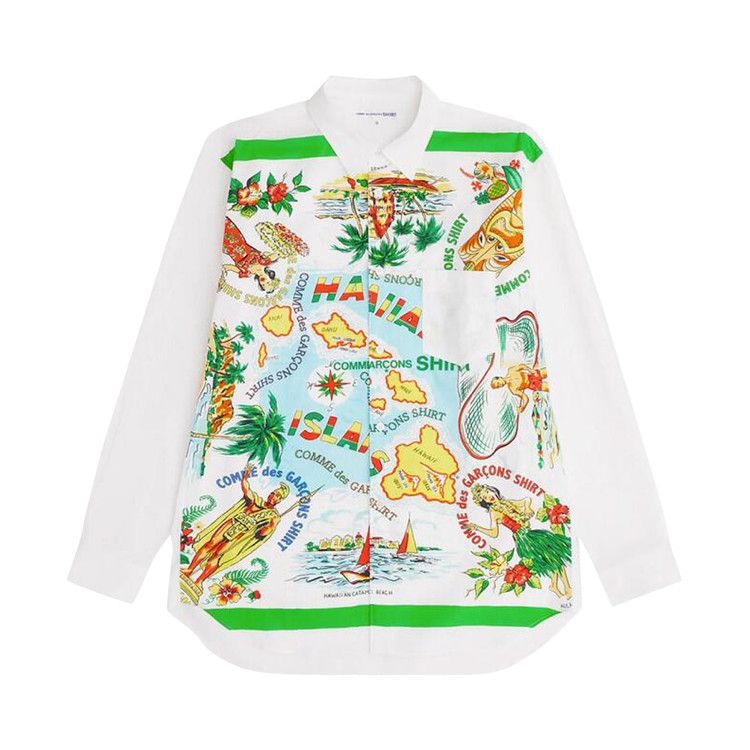 

Рубашка Comme des Garçons SHIRT Woven Shirt, White/Multicolor