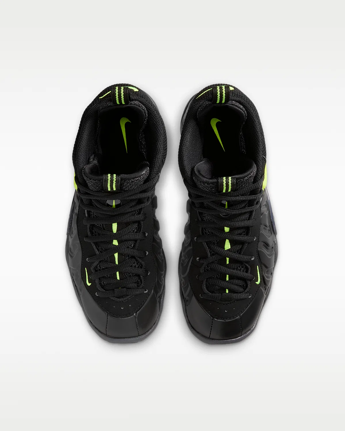 Кроссовки Nike Little Posite Pro для детей, Black/Voltage Yellow — фото 4