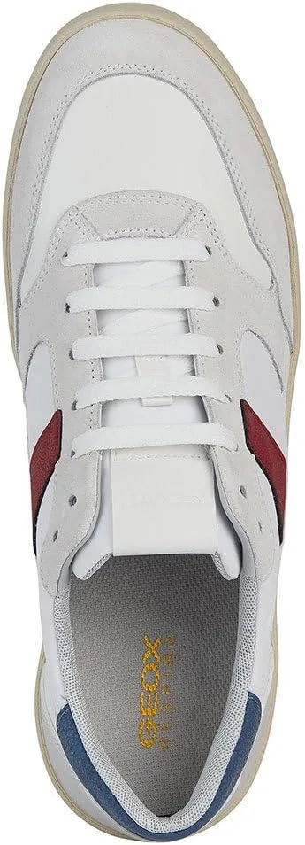 Кроссовки Geox Boys' U Affile B, белый/красный — фото 4