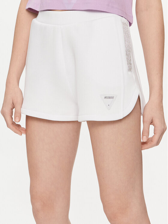 

Тканевые шорты стандартного кроя Guess, белый