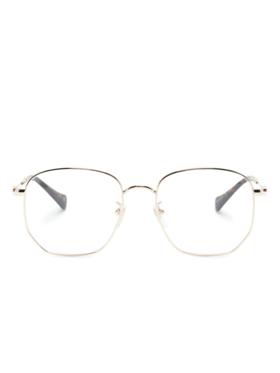 

Очки в квадратной оправе с логотипом Interlocking G Gucci Eyewear, золотой