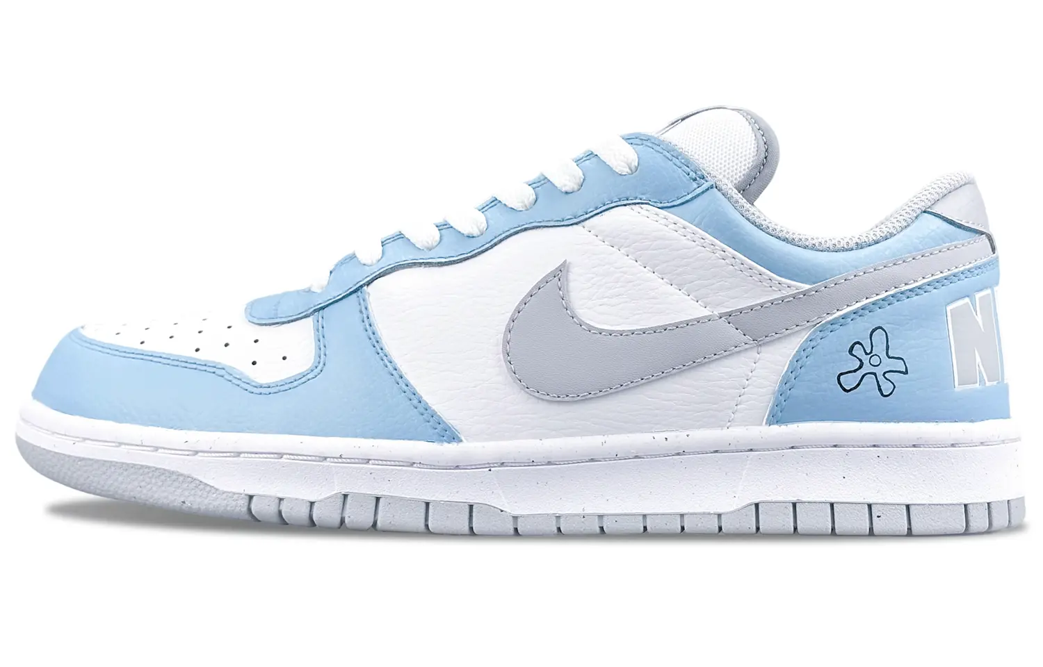 

Большие устойчивые к истиранию дышащие низкие кроссовки для скейтборда мужские Nike, белый/синий