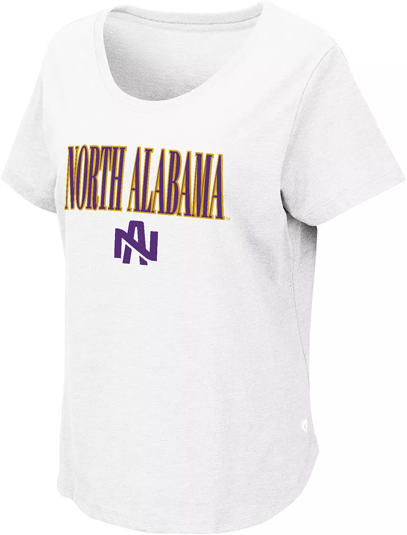

Женская белая футболка Colosseum North Alabama Lions
