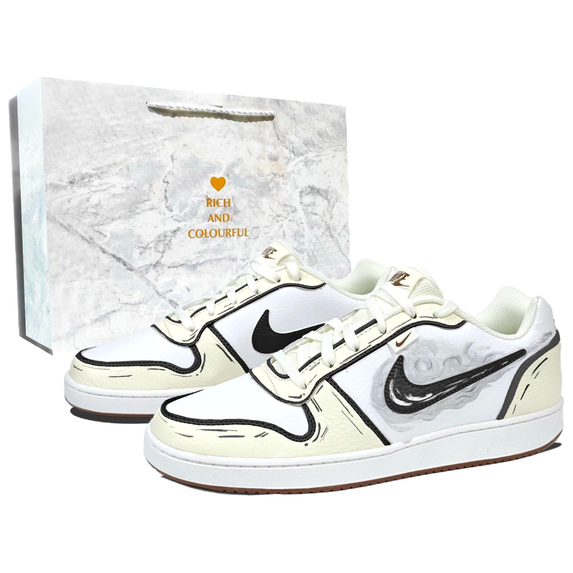 

Nike Eberson cloud blade стильные кроссовки, устойчивые к истиранию от сумок низкие кеды для скейтбординга мужские white