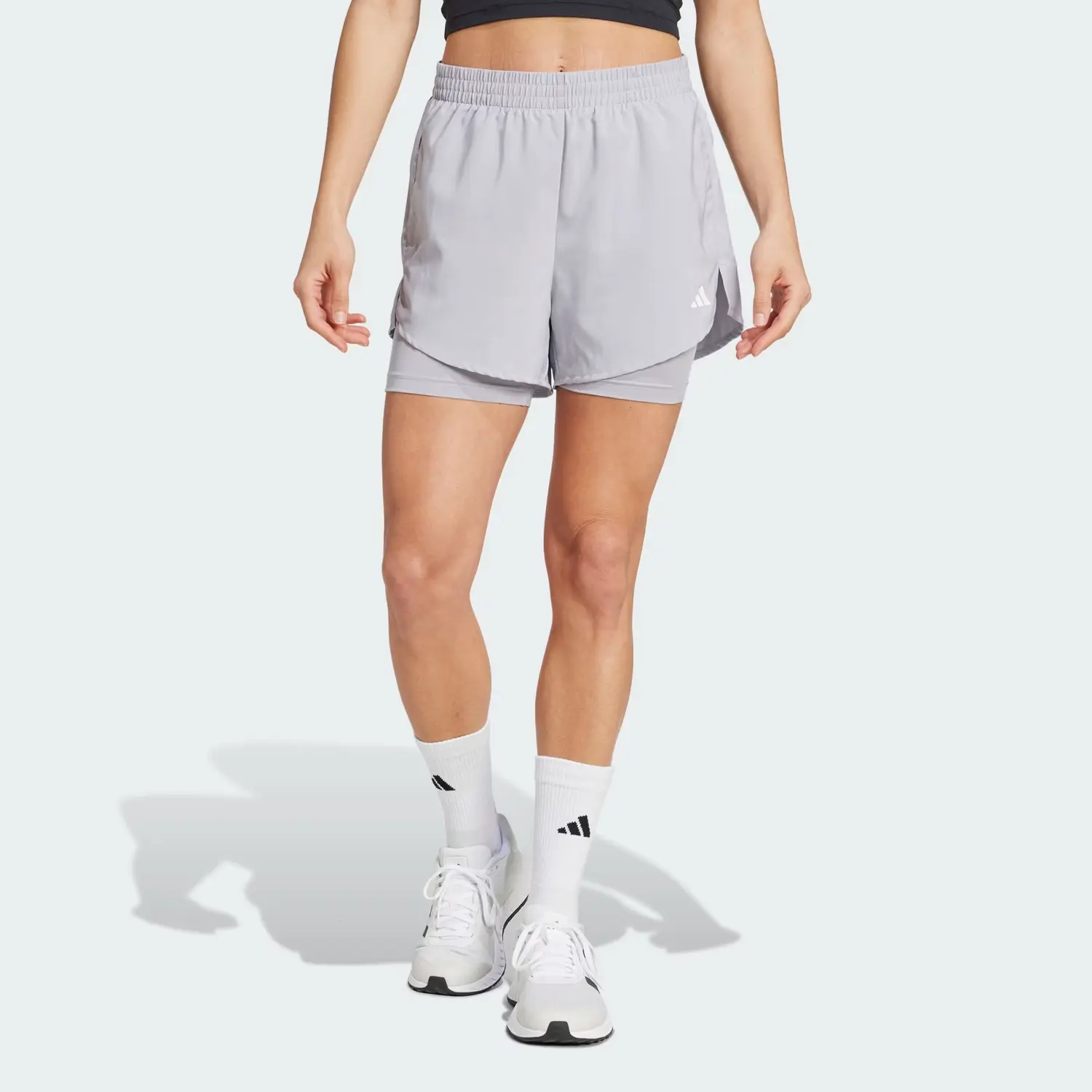 Женские повседневные шорты AEROREADY M4T Minimal Casual Honor Gray Adidas — фото 3