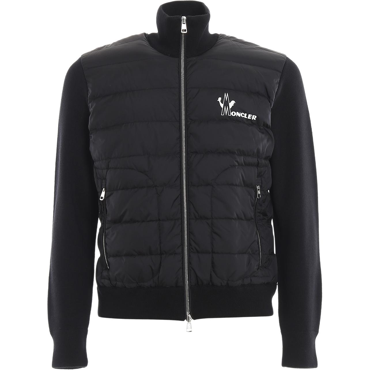 

Толстовка на молнии с логотипом на груди Moncler, черный