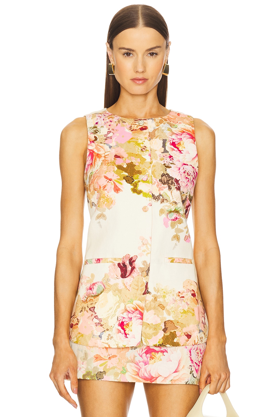 

Жилет Hemant And Nandita, off white mix