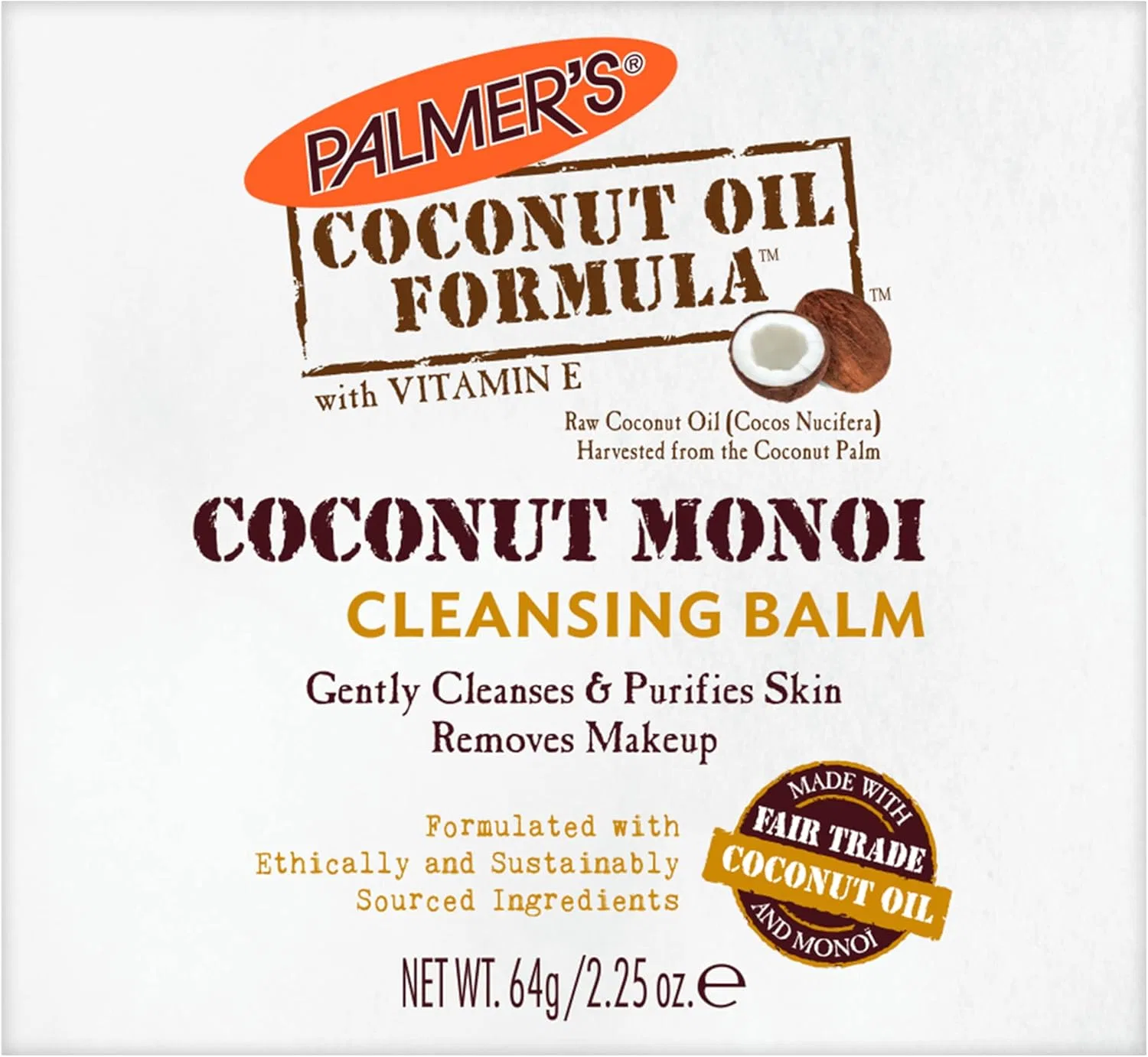 Крем для лица Palmer's — Очищающий бальзам для лица Coconut Oil, 64 г