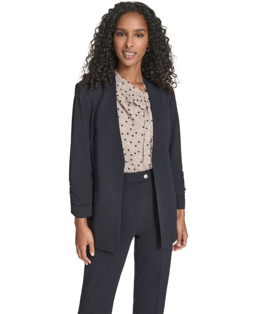 

Укороченная куртка без воротника (миниатюрная) Calvin Klein, Navy