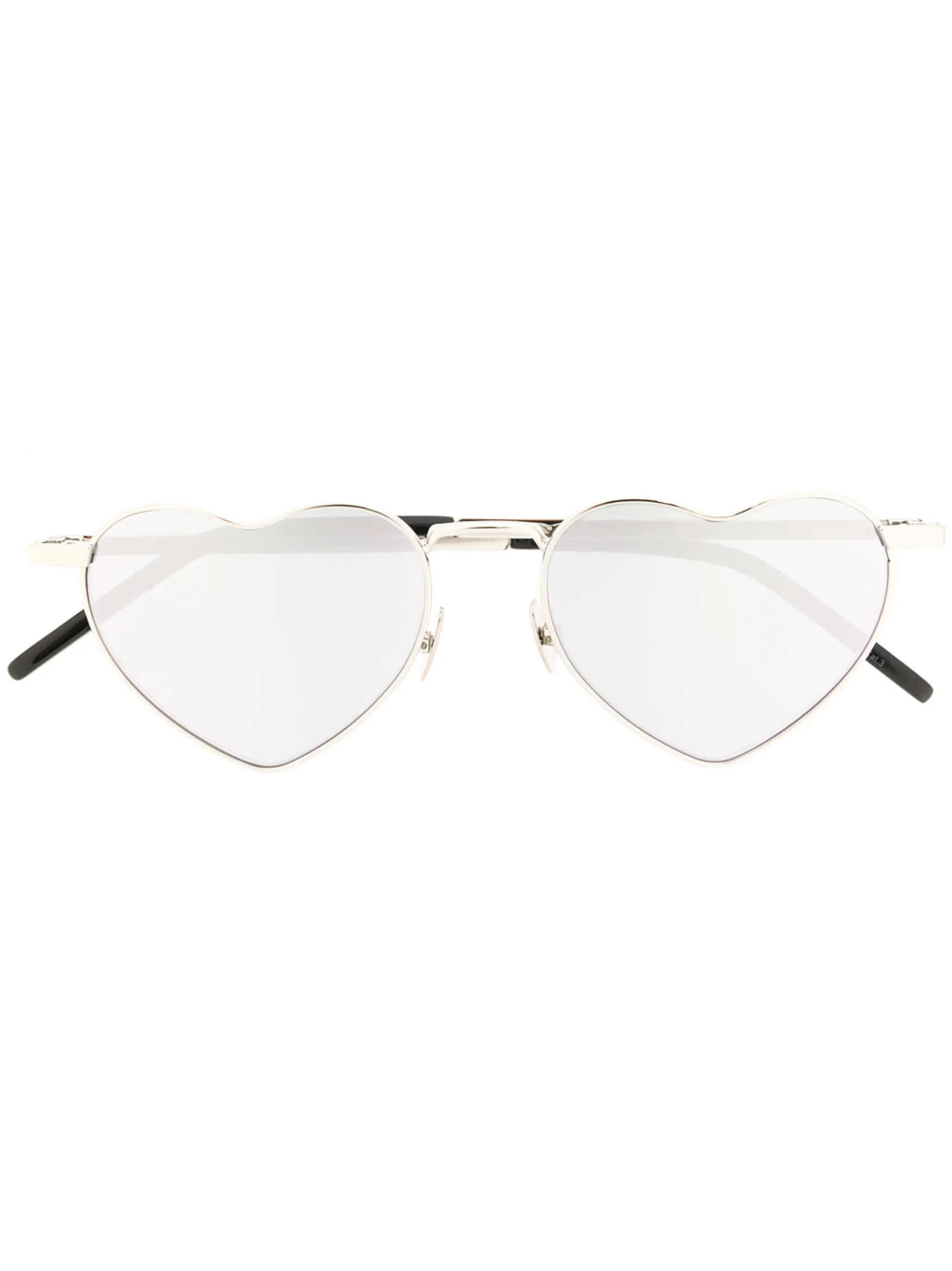 

Солнцезащитные очки с оправой в форме сердца Saint Laurent Eyewear, серебристый