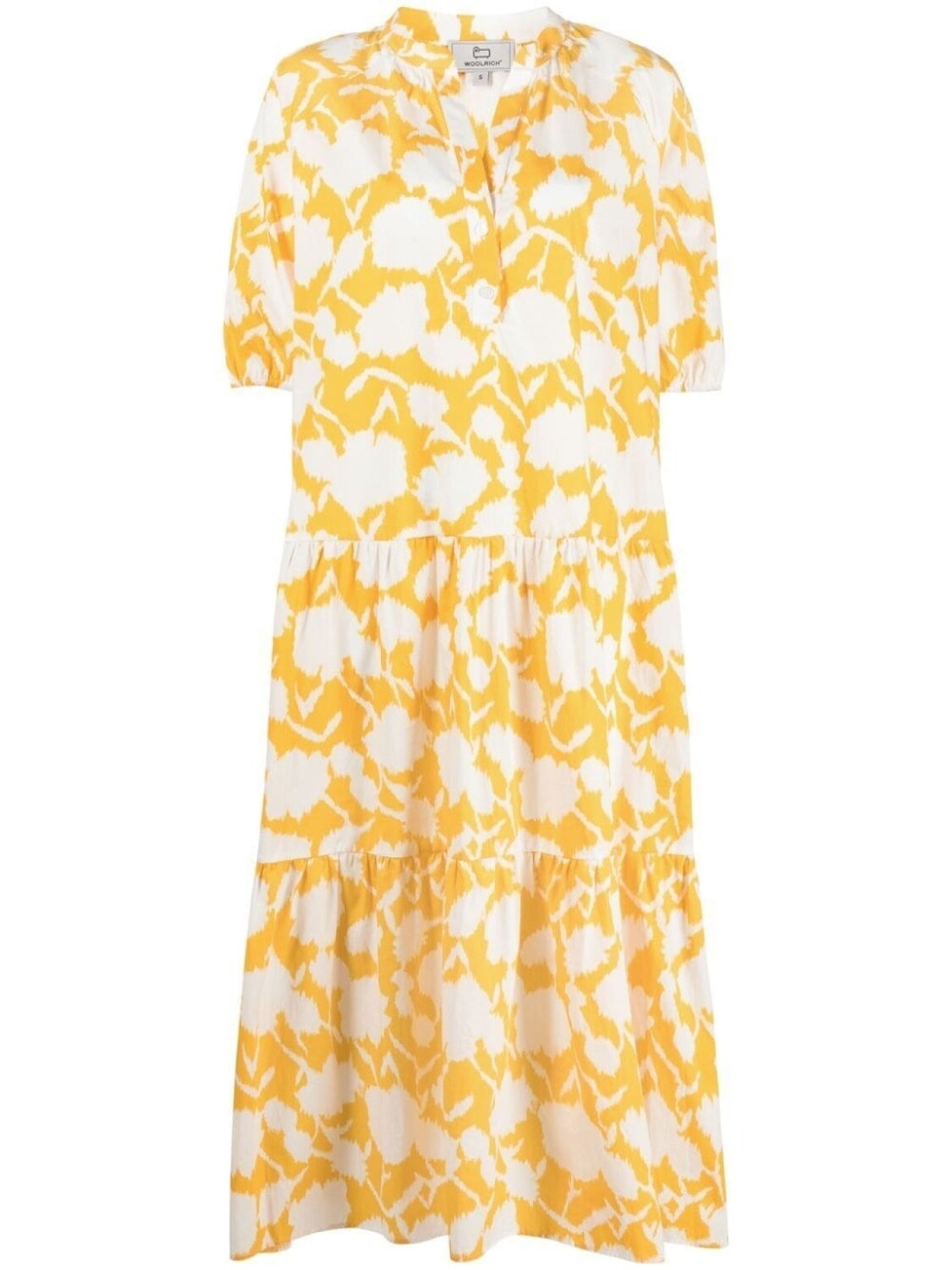 

Woolrich floral-print cotton dress, желтый