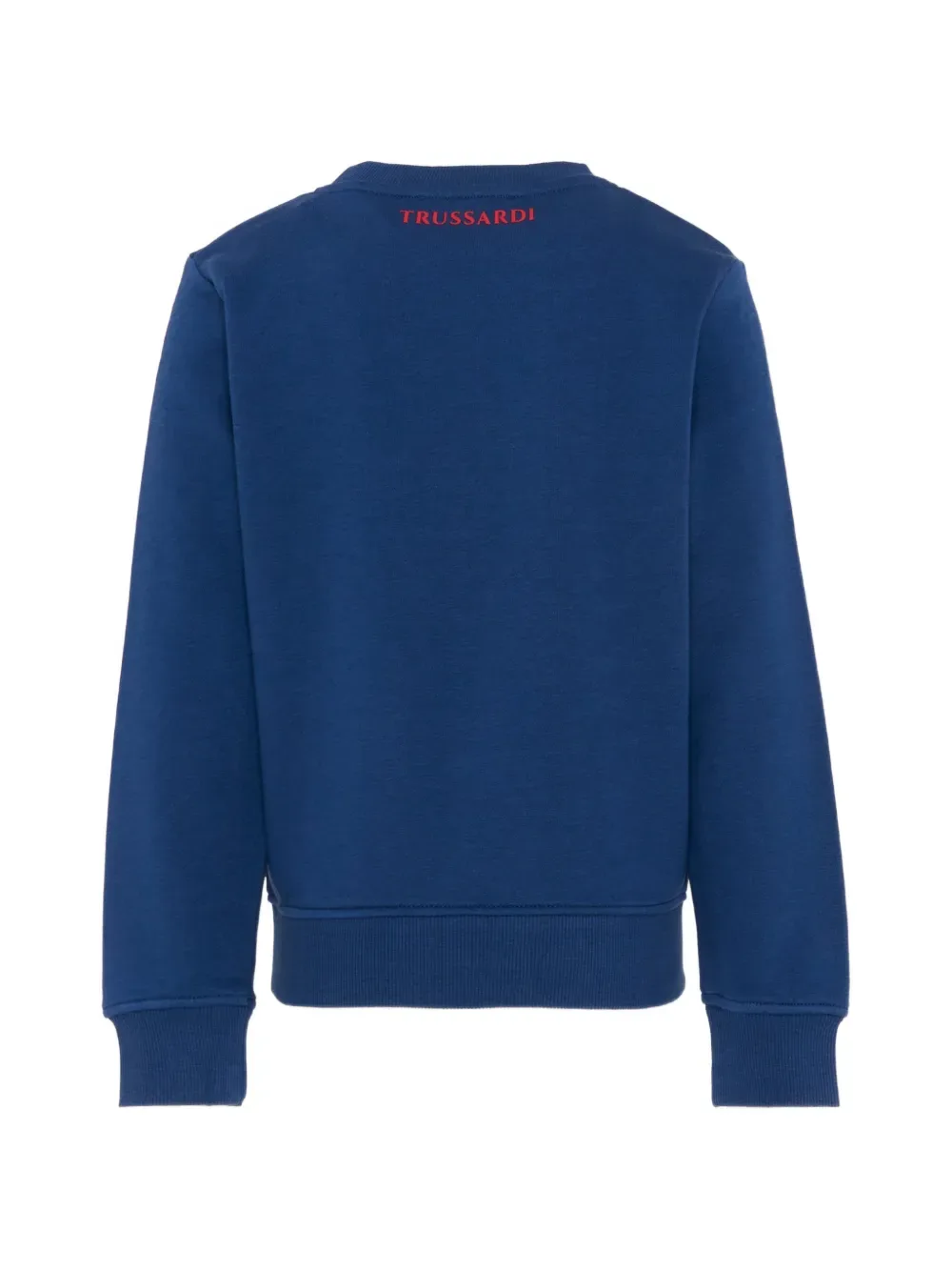 Свитшот с логотипом и круглым вырезом TRUSSARDI JUNIOR, синий — фото 2