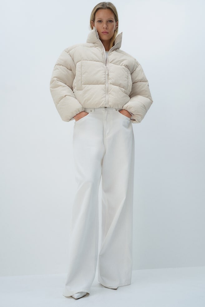 

Короткая куртка-пуховик H&M, бежевый