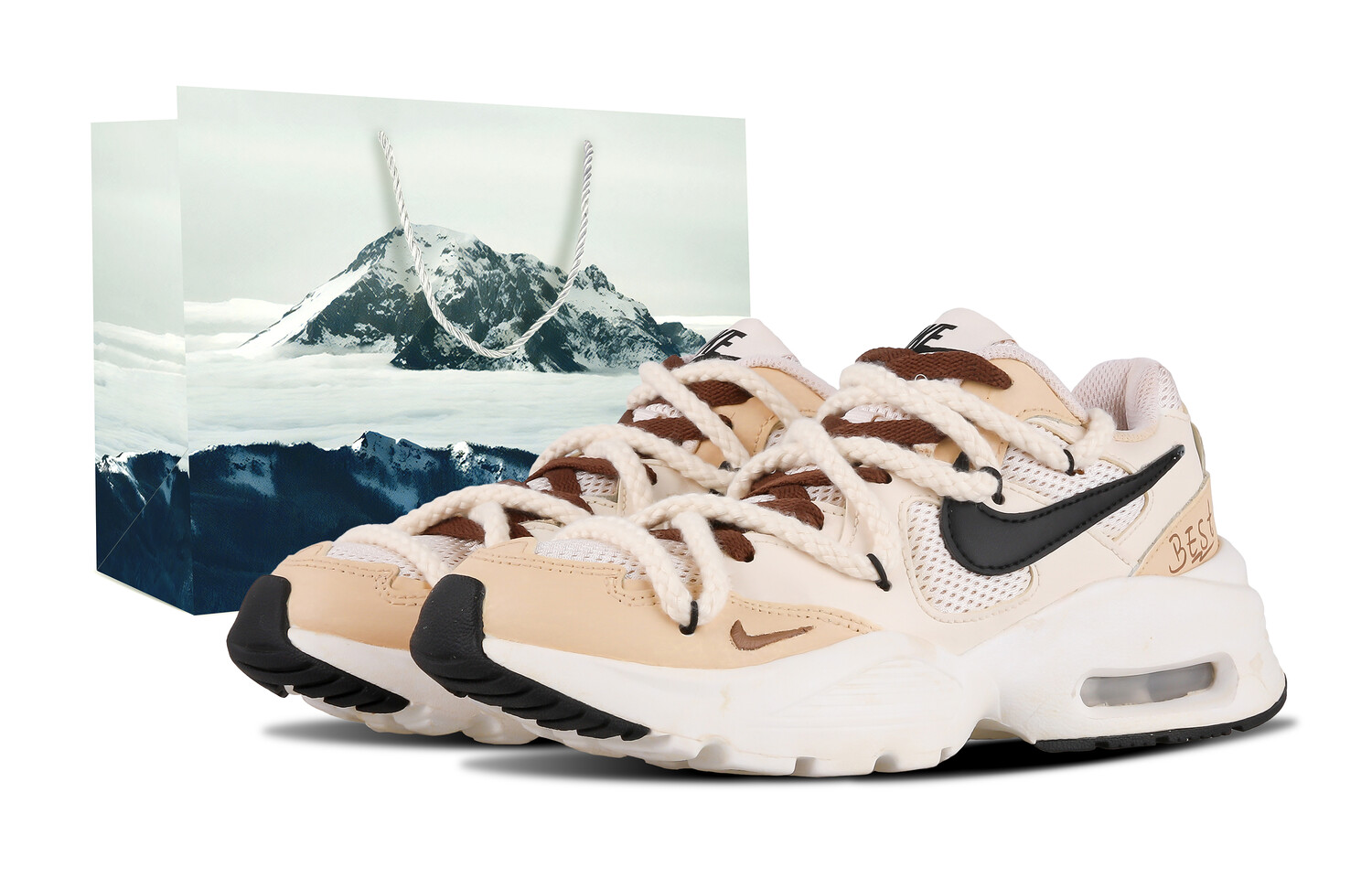 

Кроссовки Air Max Fusion женские с низким верхом, белые Nike
