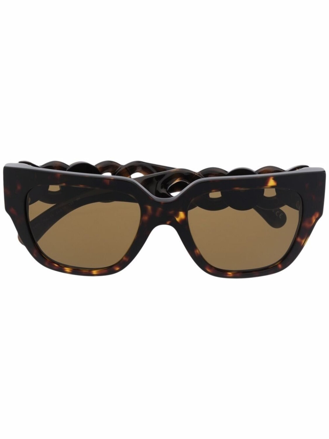 

Versace Eyewear солнцезащитные очки в геометричной оправе, коричневый
