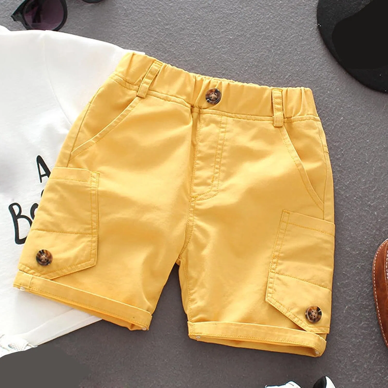 Детские шорты Active Shorts, Generic, желтый — фото 3