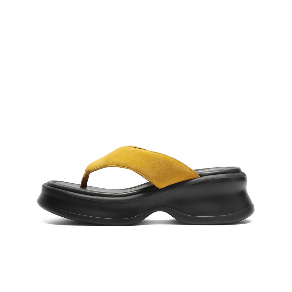 Женские шлепанцы, устойчивые к истиранию BELLE, Yellow