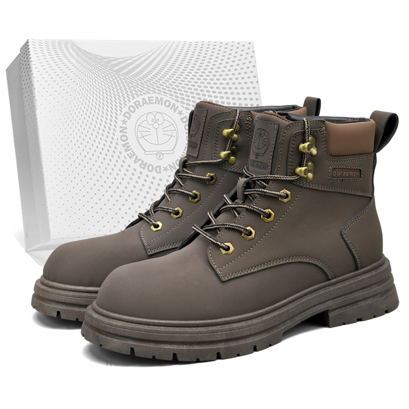 

Коричневые унисекс мартинсы DoraemonA Crew, цвет Coffee Brown