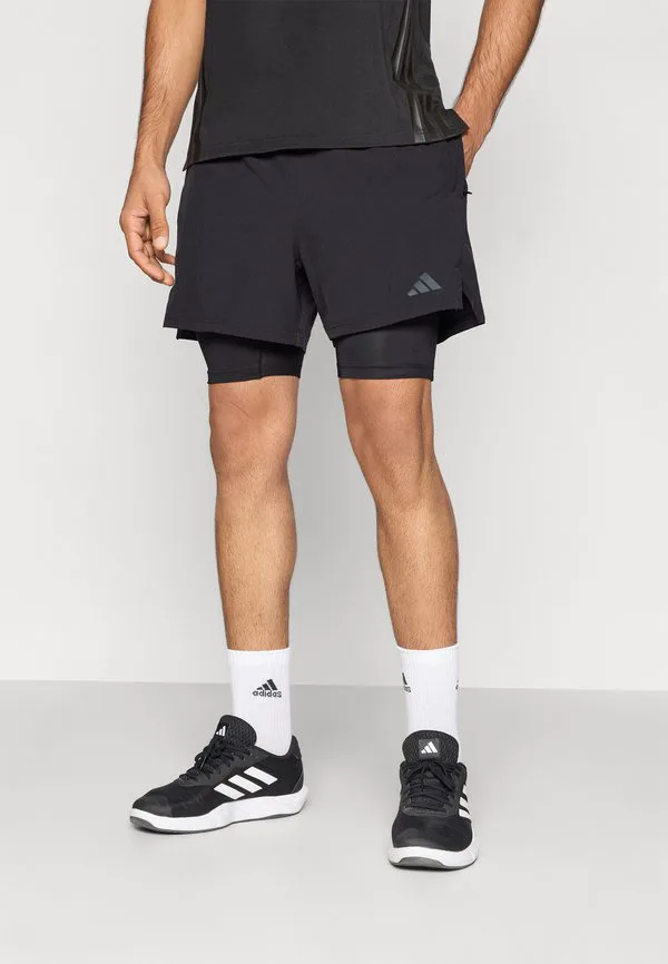 Спортивные шорты d4t 2-в-1 для тренировок Adidas Performance, Black