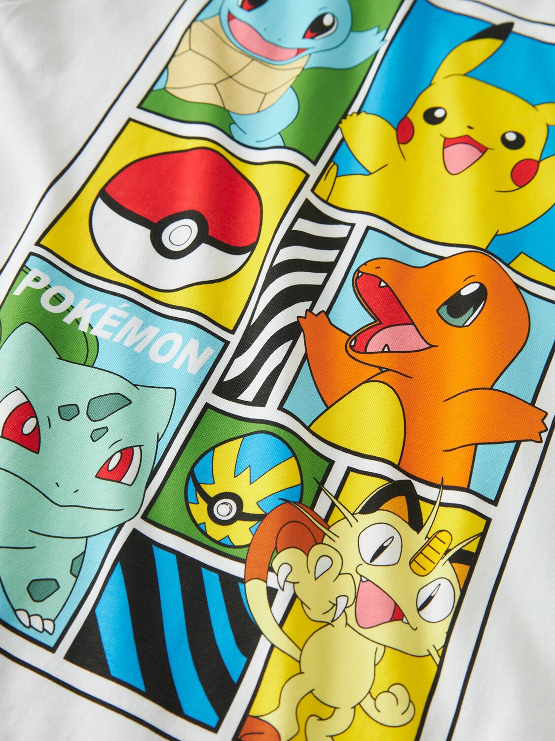 NAME IT Футболка 'NKMDAMS POKEMON' в белом цвете — фото 4
