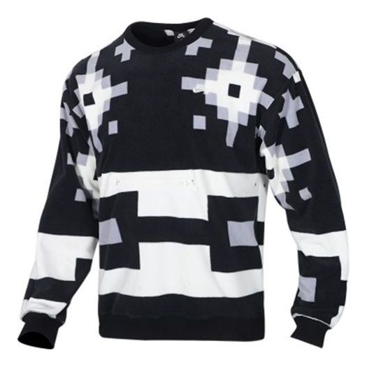 

Толстовка Nike SB Skateboard Icon Pattern Printed Sweater For Men Black/White, черный