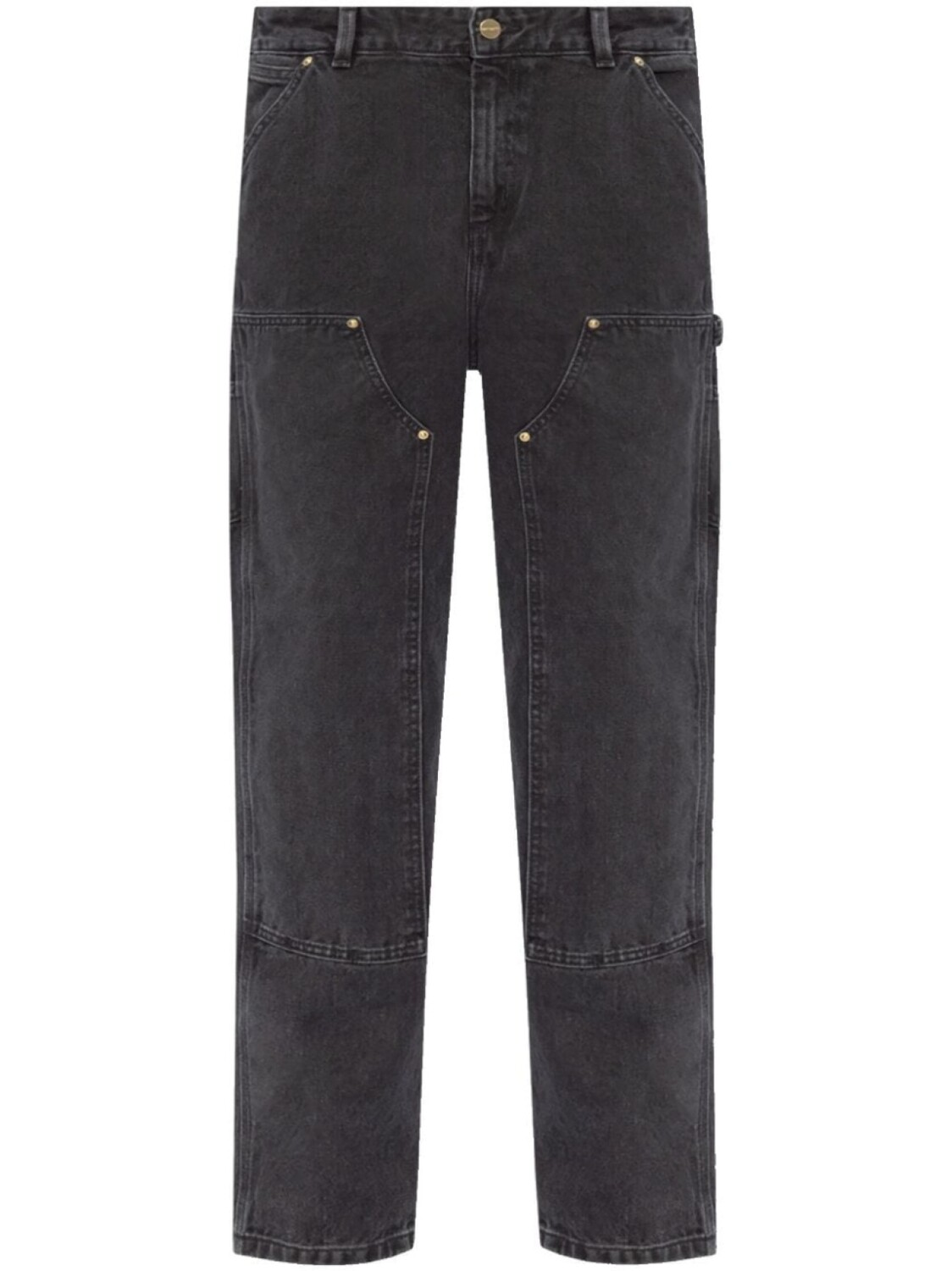 

Carhartt WIP хлопковые джинсы с заплатками, черный