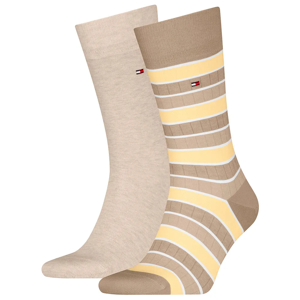 

Носки 2 шт Tommy Hilfiger One Row Colorblock, бежевый