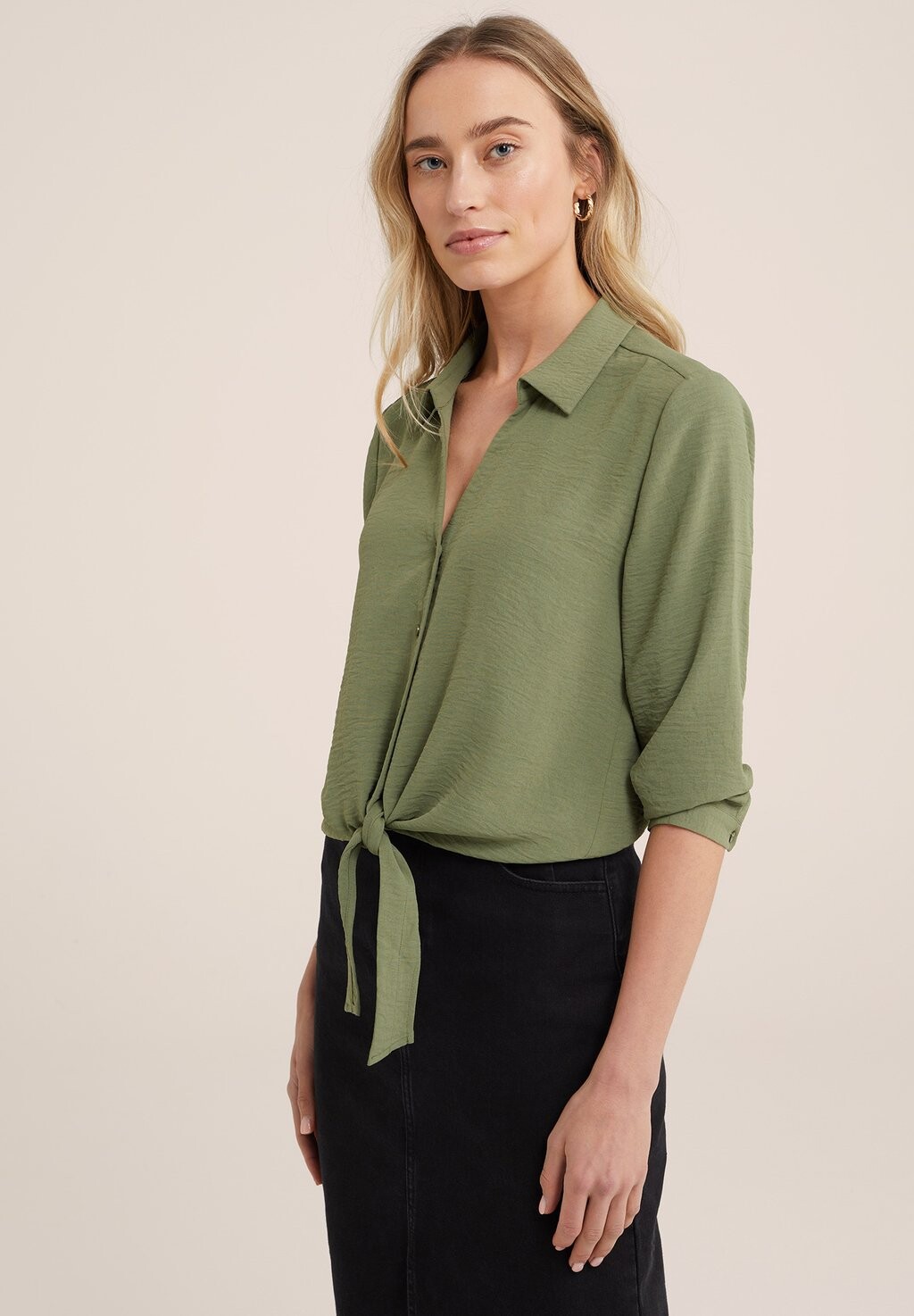 

Блузка-рубашка WE Fashion, цвет green