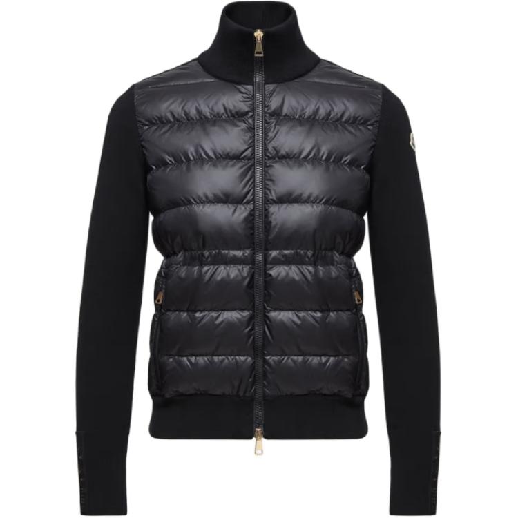 

Спортивная кофта на молнии с утеплителем Moncler, черный