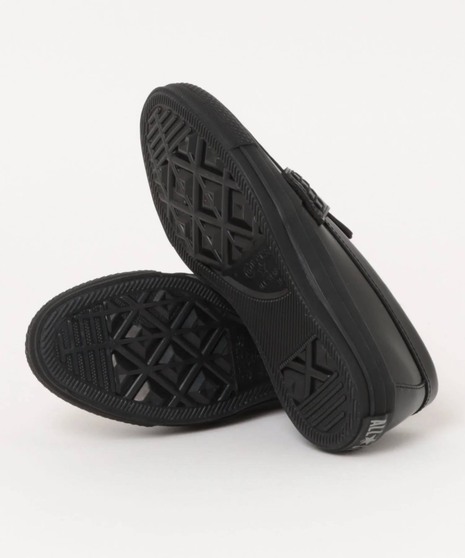 Унисекс лоферы с монетой из глянцевой кожи ALL STAR COINLOAFER CONVERSE чёрные — фото 3