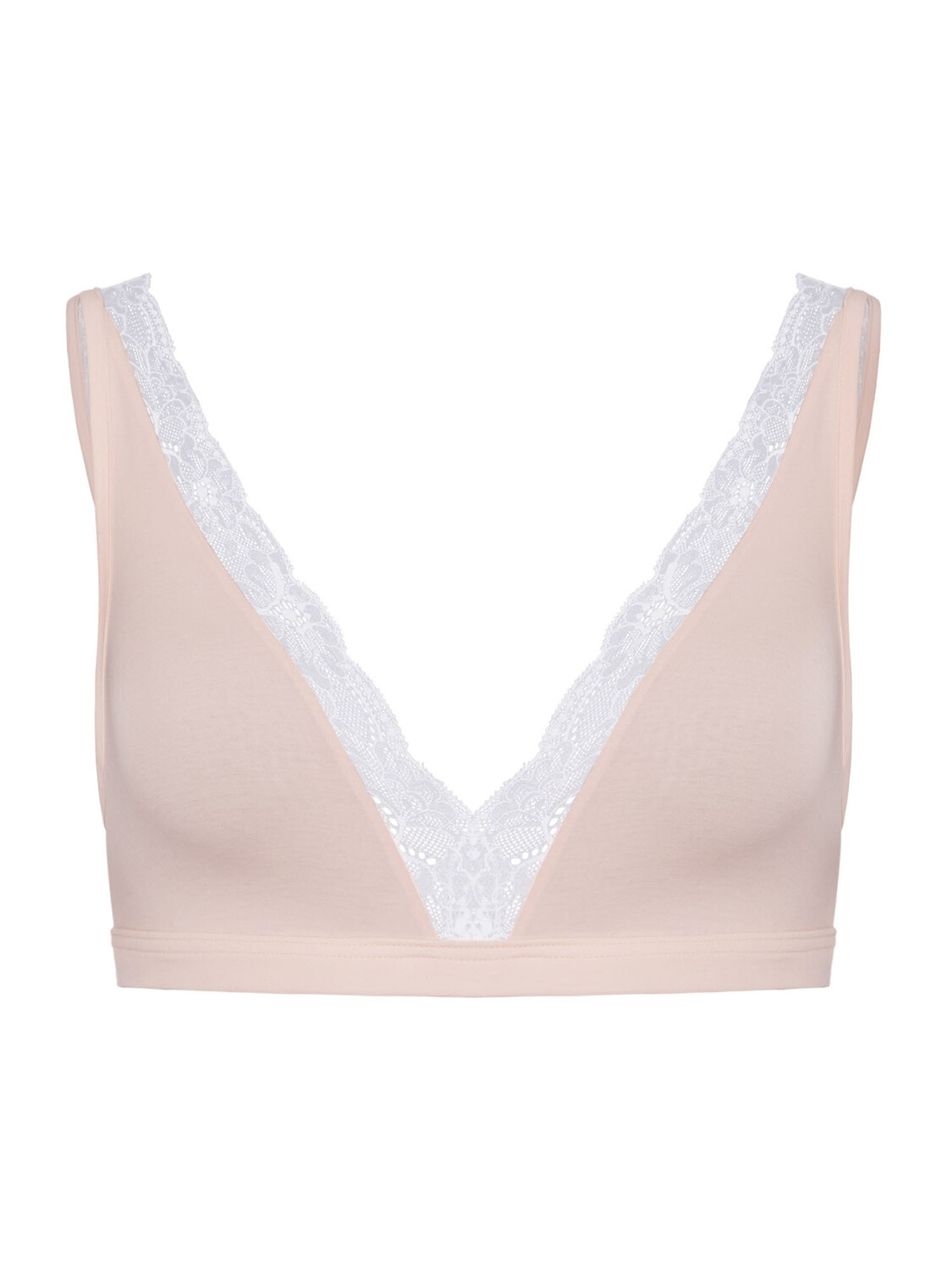 

Бюстгальтер без косточек Hanro Soft Cup BH Cotton Lace, цвет powder