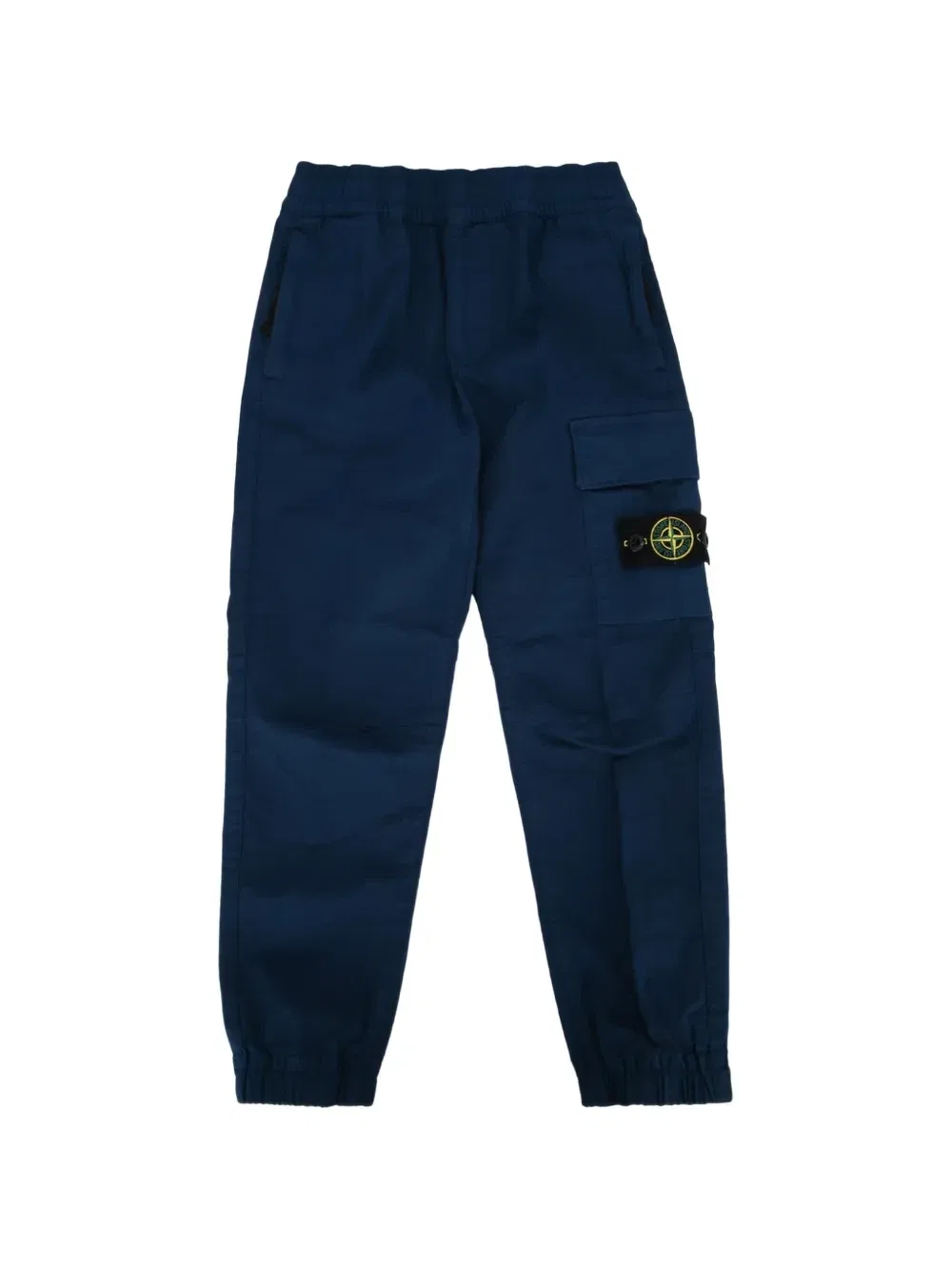 Карго-брюки с нашивкой-логотипом Stone Island Junior, синий