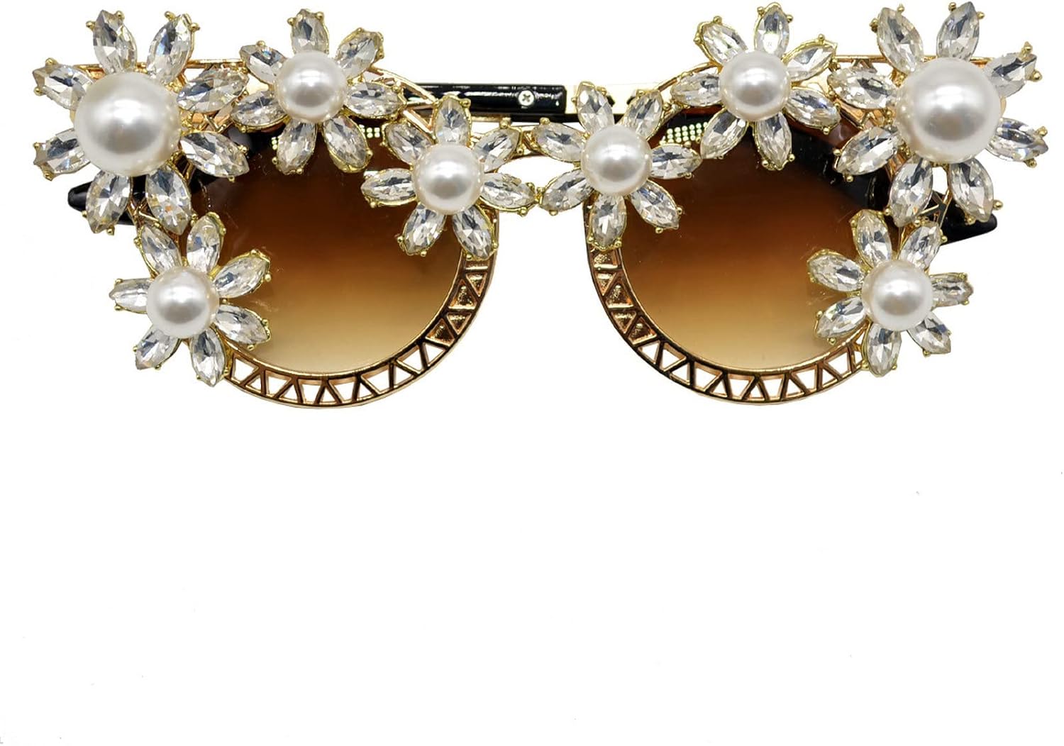 

Круглые солнцезащитные очки с лавровыми стразами, жемчужные солнцезащитные очки для мужчин и женщин, винтажные панк-очки в кошачьем стиле, защита от УФ-излучения UV400 laureles, C4