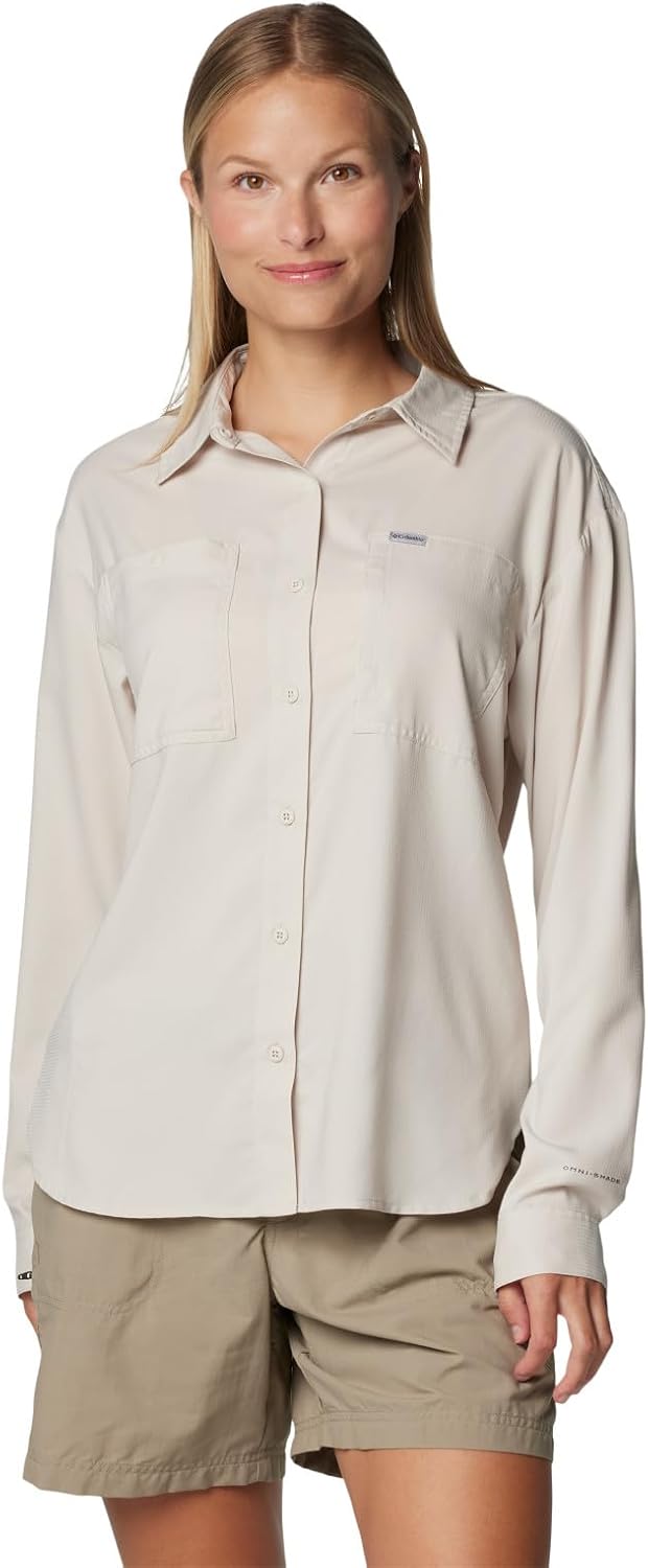 

Футболка Columbia Womens Silver Ridge Utility Long Sleeve Shirt, Dark Stone