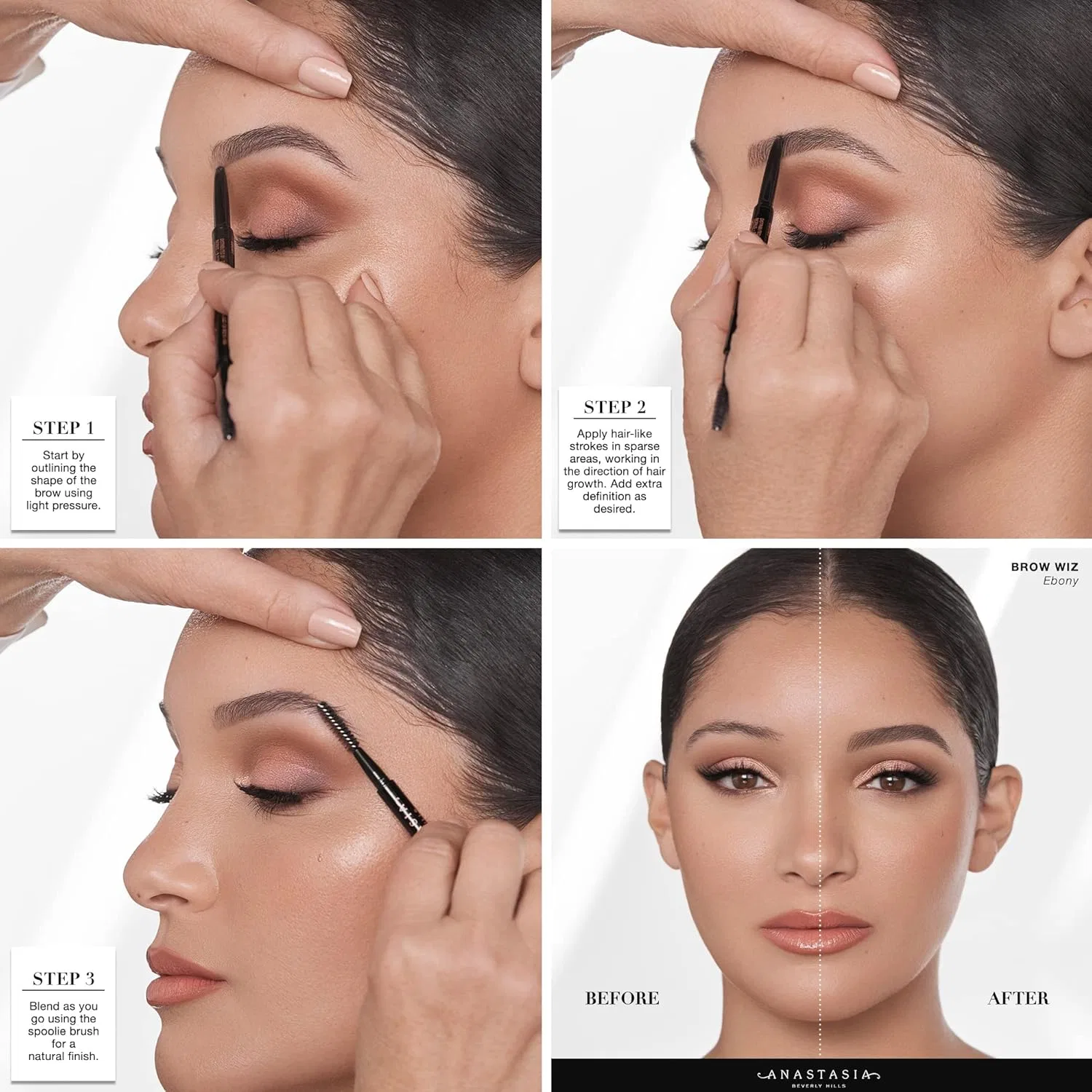 Карандаш для бровей Anastasia Beverly Hills Brow Wiz Medium Brown 0.04 г — фото 4