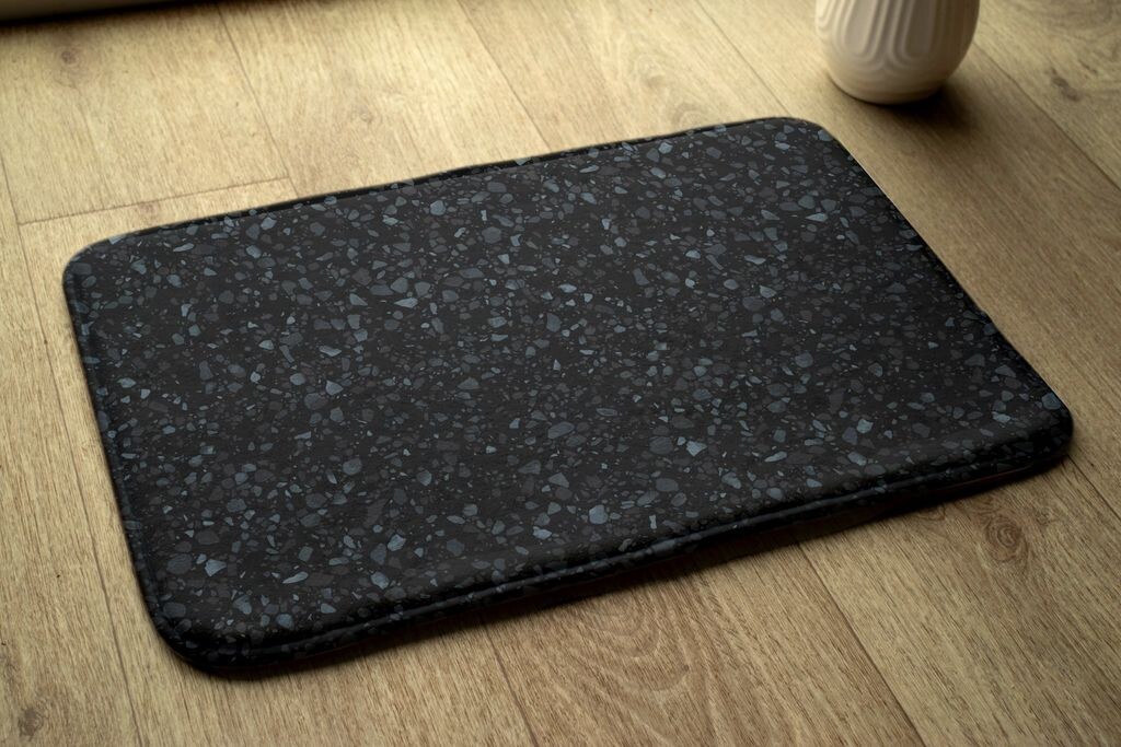

Купельная пржедложка - Koberec do koupelny - Absorpční rohožka Sprchové koberce - 90x60 см - Černé skvrny tulup