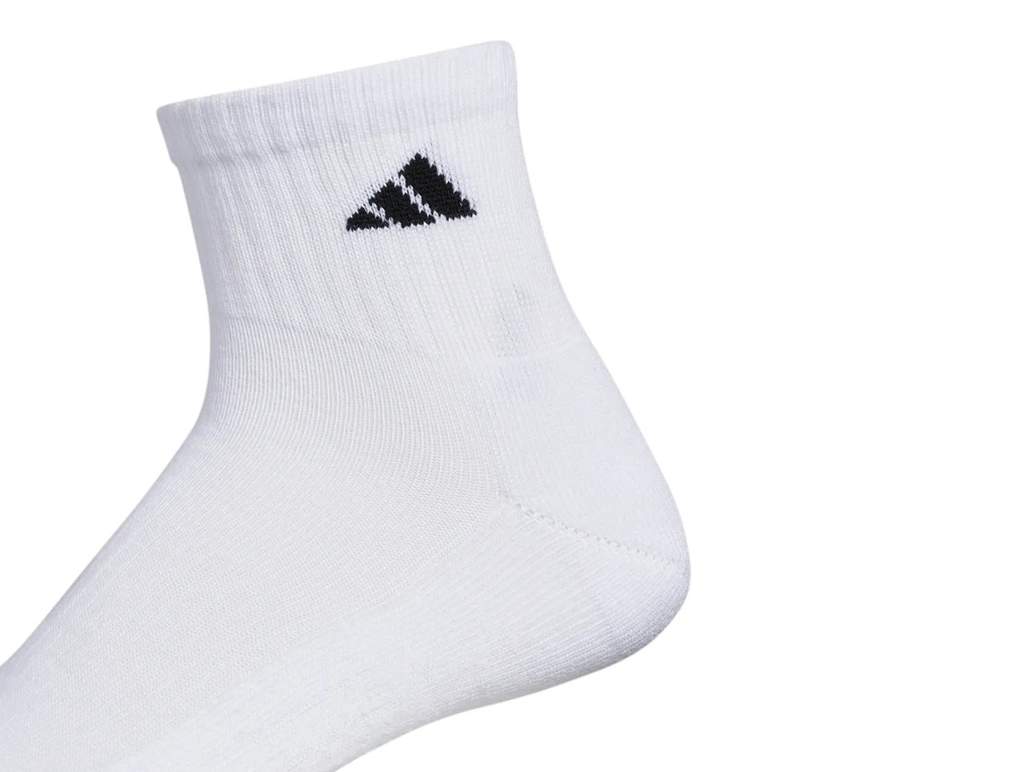 Носки adidas Athletic Cushioned Men's Quarter Ankle Socks - 6 Pack, белый — фото 3