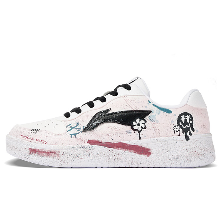 

Кроссовки LINING Pontoon Boats Skateboarding Shoes Men Low-top Pink/white, белый