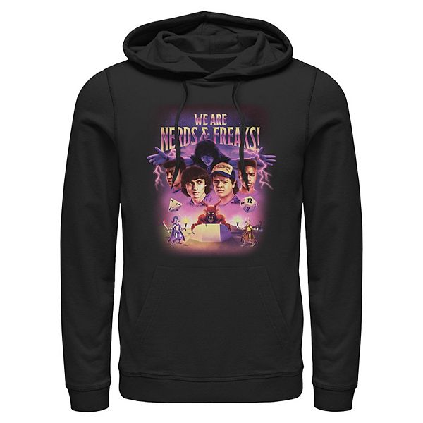 

Мужская худи Stranger Things We Are Nerds & Freaks с принтом Licensed Character